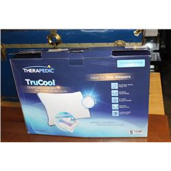 THERAPEDIC TRU COOL PILLOW AND LATEX FOAM PILLOW