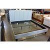 Image 2 : NEW ASHLEY SIGNATURE DESIGN KINGSIZE GREY FABRIC MODERN PLATFORM BEDFRAME RETAIL $1299