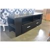 Image 1 : MODERN BLACK 2 DRAWER ENTERTAINMENT STAND