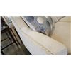 Image 7 : NEW BENCHCRAFT SIGNATURE BEIGE FABRIC STUDDED CONTEMPORARY LOVESEAT WITH 2 THROW PILLOWS, RETAIL $18