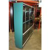 Image 2 : 72" BY 72" ILLUMINATED GLASSDOOR DISPLAY CABINET W/ SHELVES