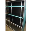 Image 3 : 72" BY 72" ILLUMINATED GLASSDOOR DISPLAY CABINET W/ SHELVES