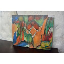 ORIGINAL OIL PAINTING BY OTTO JEGODTKA MIX OF COLORS