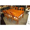 Image 1 : DINING TABLE W/ LEAF AND 6 CHAIRS