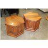 Image 1 : PAIR OF BRAZILIAN WALNUT END TABLES W/ STORAGE