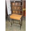 Image 1 : METAL BAKERS RACK W/ ONE DRAWER