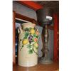 Image 1 : CERAMIC VASE AND METAL 3FT PLANT