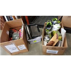 3 BOXES OF ESTATE GOODS