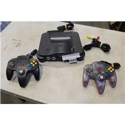 N64 CONSOLE WITH CONTROLLERS