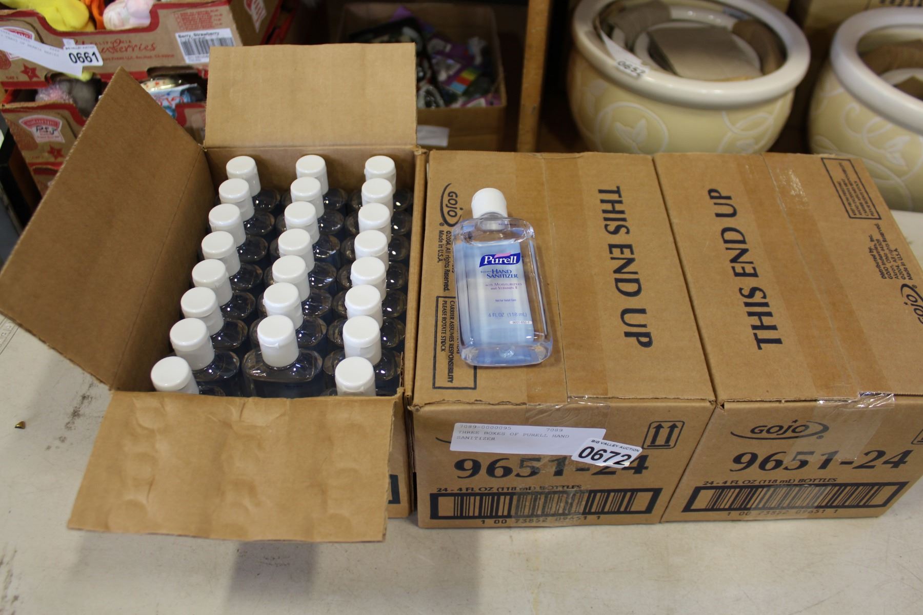 Purell Box THREE BOXES OF PURELL HAND SANITIZER