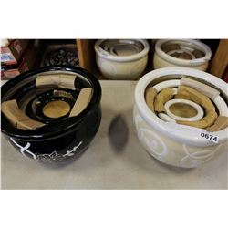 TWO SETS OF NEW FOUR PIECE PLANTER SETS