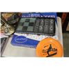 Image 2 : BOX OF DRINKING GAMES, TABLE LAMP, AND PHONE