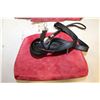 Image 2 : NEW RED SUEDE LADIES 3 PIECE PURSE SET