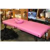 Image 1 : PINK FOLDING MASSAGE TABLE