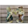Image 1 : 2 DEVON WARE CANADIAN MADE BOY AND GIRL SKI FIGURES, ONE IS CHIPPED