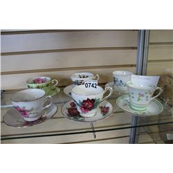 CHINA CUPS AND SAUCERS
