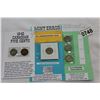 Image 1 : THREE CARDS OF VARIOUS COLLECTIBLE FIVE CENT COINS