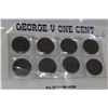 Image 2 : SLEEVE OF VARIOUS GEORGE V ONE CENT COINS
