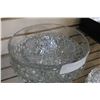 Image 2 : LARGE CRYSTAL BOWL AND BERRY BOWLS