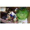 Image 2 : ARTGLASS CLOCK, FIGURES, AND BUG TRAY