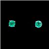 Image 1 : 1.49ct Emerald 14K White Gold Earring