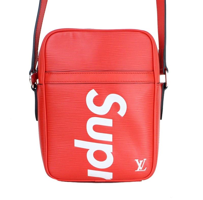 louis vuitton x supreme danube epi pm red
