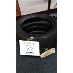 2 DEMO TIRE MOTORCYCLE TIRES 130/20-12.56L