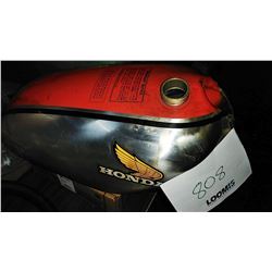VINTAGE USED HONDA FUEL TANK/RED & SILVER