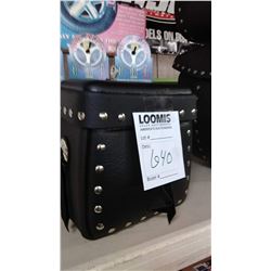 NEW STUDDED SMALL CRUISER CASE/FITS BEHIND SISSY BAR/7"W x 8"T x 6"L