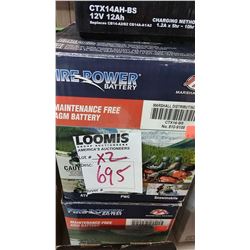 NEW MOTORCYCLE BATTERY CTX16-BS/$66.95