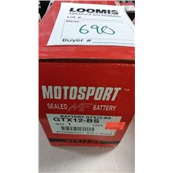NEW MOTORSPORT BATTERY GTX12-BS/$65.99