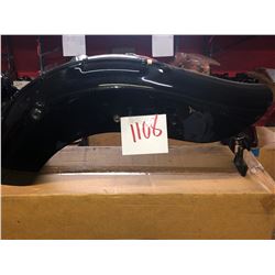 BLACK MOTORCYCLE REAR FENDER