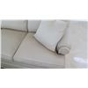 Image 3 : Beige Sofa by Drexel Heritage (from C.S. Wo), Tightly Woven Fabric 6'4" L x 2'11" D, Arm Ht 2'6"
