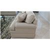 Image 9 : Beige Sofa by Drexel Heritage (from C.S. Wo), Tightly Woven Fabric 6'4" L x 2'11" D, Arm Ht 2'6"