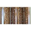 Image 11 : Large 6-Paneled Oriental Carved Wood Folding Screens (each panel 18.5" x  8'4")