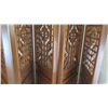Image 13 : Large 6-Paneled Oriental Carved Wood Folding Screens (each panel 18.5" x  8'4")