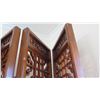 Image 18 : Large 6-Paneled Oriental Carved Wood Folding Screens (each panel 18.5" x  8'4")