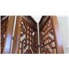 Image 19 : Large 6-Paneled Oriental Carved Wood Folding Screens (each panel 18.5" x  8'4")