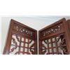 Image 3 : Large 6-Paneled Oriental Carved Wood Folding Screens (each panel 18.5" x  8'4")