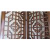 Image 4 : Large 6-Paneled Oriental Carved Wood Folding Screens (each panel 18.5" x  8'4")