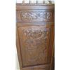 Image 8 : Large 6-Paneled Oriental Carved Wood Folding Screens (each panel 18.5" x  8'4")