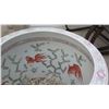 Image 3 : Large Painted White Porcelain/Ceramic Planter 20.5" Top Dia., 18" H