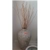 Image 1 : Natural Stone Vase with Decorative Sticks, Approx. 37" H