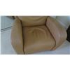 Image 2 : Light Brown Leather Armchair 32W x 32D x 37.5H