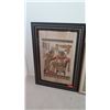 Image 2 : Signed Egyptian Painting on Papyrus 32.5 x 46