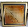 Image 1 : "Golden Willows" by Patrick Guyton, Mixed Media on Metal, Signed w/ COA, 40 x 40 frame size