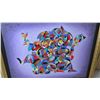 Image 3 : Large Framed "Dancing Masks" 55 x 45, Ltd. Ed. 12/13 w/Certificate of Authenticity