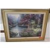 Image 1 : "The Garden of Prayer" by Thomas Kinkade, 43.5 x 35, Ltd. Ed Lithograph 525/600 w/ COA