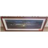Image 1 : Framed Panoramic Beach at Sunset, Photographic Image, Artist Unknown, 47.5 x 20