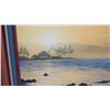 Image 2 : Framed Canvas, Hazy Beachscape by H.D. Wishard, Signed 33.5 x 27